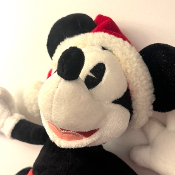 Disney original Mickey Mouse and Minnie Mouse Christmas holiday stuffed toys set - Picture 9 of 10